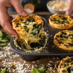 Ces mini quiches sans pâte aux épinards et fromage sont si addictives que j’en refais chaque semaine