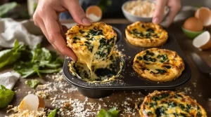 Ces mini quiches sans pâte aux épinards et fromage sont si addictives que j’en refais chaque semaine
