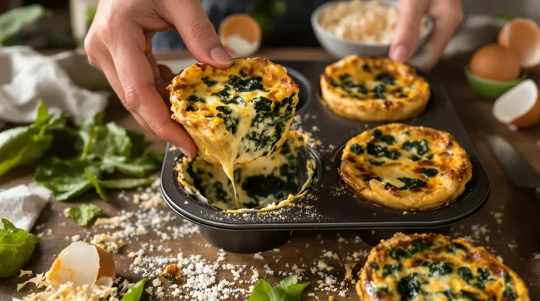 Ces mini quiches sans pâte aux épinards et fromage sont si addictives que j’en refais chaque semaine