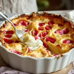 Clafoutis à la rhubarbe : la recette facile et fondante que je refais chaque printemps