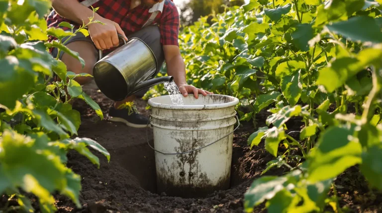 Pourquoi de plus en plus de jardiniers plantent un vieux seau au milieu du potager, voici pourquoi