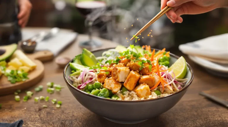 Recette poke bowl poulet: parfum marin et croquant