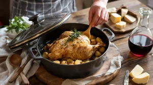 temps de cuisson pintade en cocotte en fonte
