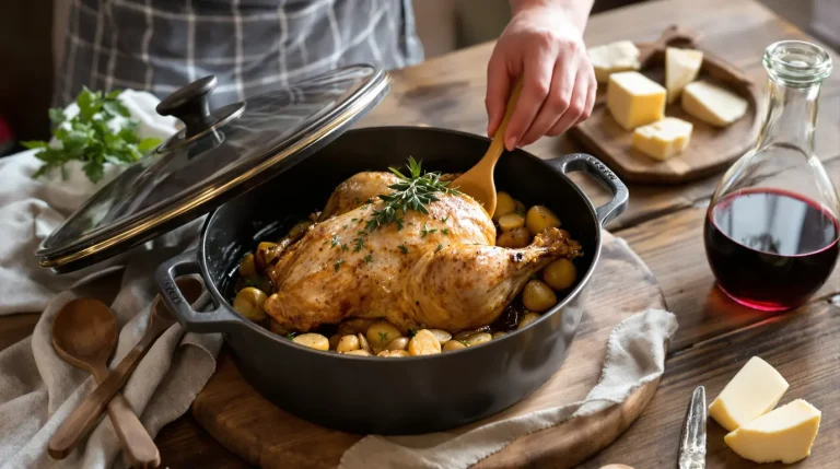 temps de cuisson pintade en cocotte en fonte