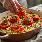 tomates farcies recette de grand-mère avec riz