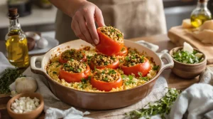 tomates farcies recette de grand-mère avec riz