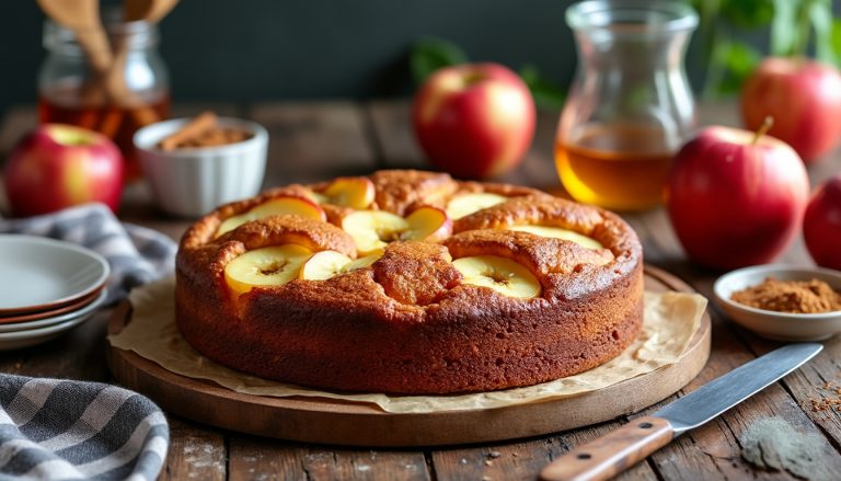 découvrez les astuces de julie andrieu pour réussir un délicieux gâteau aux pommes moelleux et parfumé, parfait pour toutes les occasions.