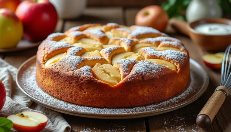 Gâteau au yaourt et aux pommes de grand-mère : la recette simple et authentique découvrez la recette simple et authentique du gâteau au yaourt et aux pommes de grand-mère, un dessert traditionnel plein de saveurs et de douceur.