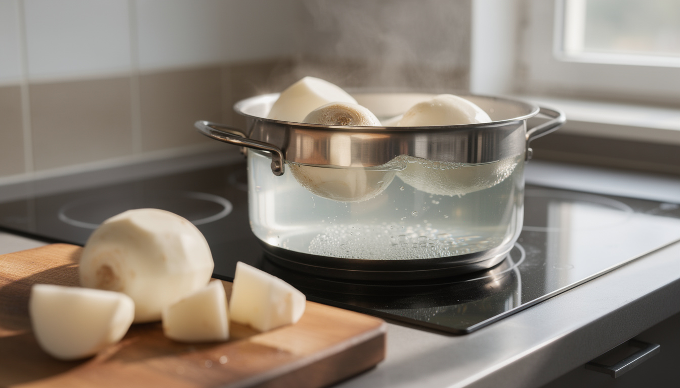 Quel est le temps de cuisson du navet à l'eau pour une texture parfaite découvrez le temps idéal de cuisson du navet à l'eau pour obtenir une texture parfaite, ni trop ferme ni trop cuite, et sublimer vos plats.