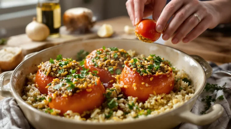 Accueil Tomates farcies recette de grand-mère avec riz et secrets