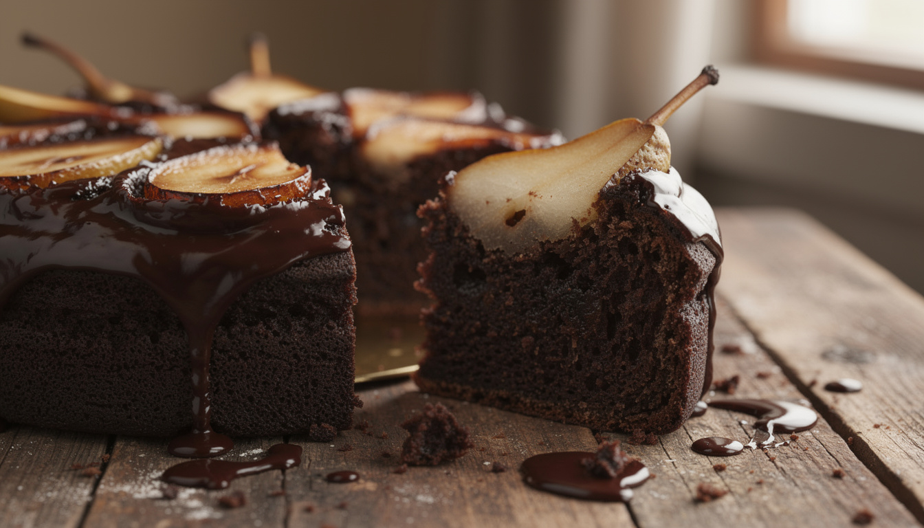 découvrez notre recette ultra fondante de gâteau poires chocolat, un dessert gourmand et délicieux qui ravira vos papilles à chaque bouchée.